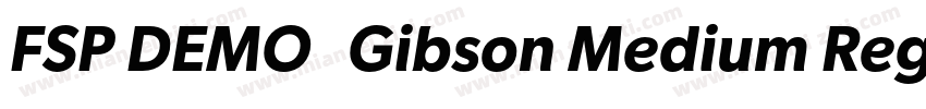 FSP DEMO   Gibson Medium Regular字体转换